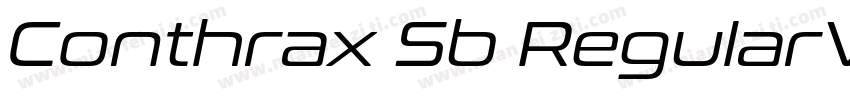 Conthrax Sb RegularV字体转换